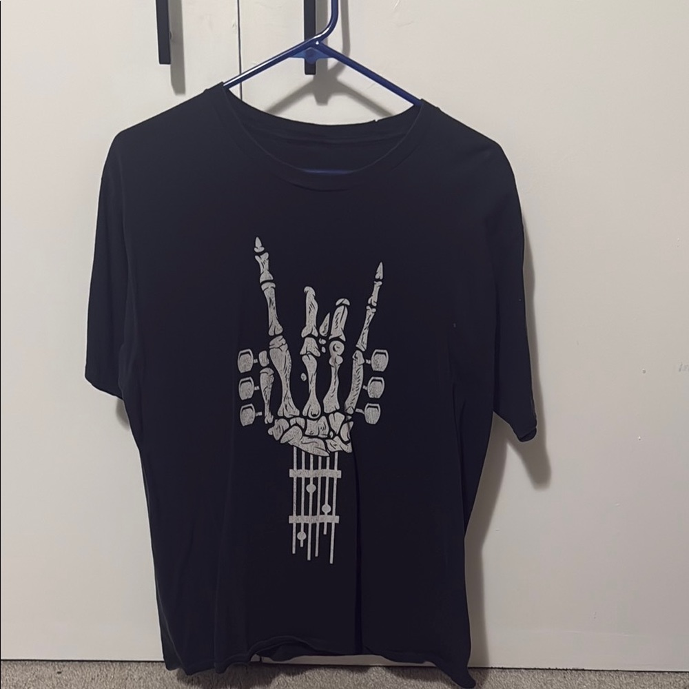 Rock On Black Graphic Tee